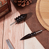 Gorgecraft 2Pcs 2 Style Bullet Shape Sandalwood Polish Heads TOOL-GF0003-37-4