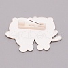Double Tiger Chinese Zodiac Acrylic Brooch JEWB-WH0022-08-2