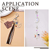 Fashewelry 6Pcs 3 Styles 7 Chakra Natural Mixed Gemstone Chip Bigs Pendants FIND-FW0001-36-9