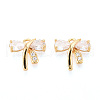 Brass Micro Pave Cubic Zirconia Charms KK-N263-79C-G-1