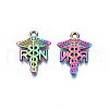 Rainbow Color Alloy Pendants PALLOY-N156-219-3