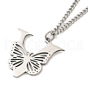 201 Stainless Steel Necklaces NJEW-Q336-01V-P-4