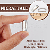 Unicraftale 10Pcs Alloy Waist Belt Keeper Rings FIND-UN0002-98P-4