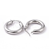 304 Stainless Steel Chunky Hoop Earrings for Women EJEW-G298-09P-2