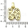 Brass Micro Pave Clear Cubic Zirconia Pendants KK-M279-01G-N-3