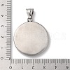 304 Stainless Steel Pendants STAS-D014-14AS-3