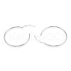 Anti-Tarnish Rhodium Plated 925 Sterling Silver Earring Hoop STER-T007-112P-02-2