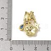 Brass Micro Pave Cubic Zirconia Pendants KK-D383-04G-01-3