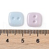 2-Hole Glass Buttons PORC-R010-10-3