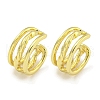 Brass Cuff Earrings for Women EJEW-C104-045G-1