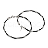 304 Stainless Steel Ring Hoop Earrings for Women EJEW-M023-08D-2