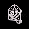 White Dove with Cross Frame Carbon Steel Cutting Dies Stencils DIY-F028-13-2