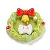 Christmas Opaque Resin Decoden Cabochons RESI-U006-05J-1