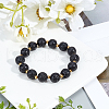 Olycraft 4 Strands Natural Lava Rock Beads Strands G-OC0001-62-12mm-5