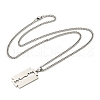 201 Stainless Steel Pendant Necklaces for Man NJEW-Q336-02C-P-5