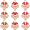 Beebeecraft 12Pcs Brass Enamel Charms KK-BBC0012-21-1