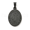 304 Stainless Steel Pendants STAS-C102-09C-EB-1