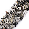 Natural Black Rutilated Quartz Beads Strands G-E569-J16-1