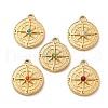 304 Stainless Steel Rhinestone Pendants STAS-I331-12G-A-1