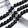 Natural Black Strawberry Quartz Beads Strands G-N328-46B-01-4