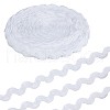 DICOSMETIC 26 Yards Polyester Wave Bending Fringe Trim DIY-DC0002-42A-1