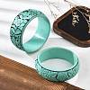 Chinese Style Cinnabar Bangles BJEW-U036-03-3