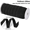 Gold and Silver Sparkle Elastic Side Nylon Ribbon NWIR-O010-01E-2