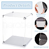 Transparent Acrylic Minifigures Display Case ODIS-WH0043-92A-4