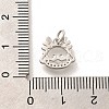 Rack Plating Brass Micro Pave Cubic Zirconia Pendants KK-H508-28P-01-3
