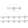 304 Stainless Steel Rhombus Link Chains CHS-P011-04P-3