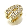 Brass Micro Pave Cubic Zirconia Multi-Strand Links KK-D295-32G-3