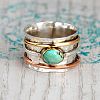 Retro Alloy Turquoise Finger Rings FS-WG5E832-03-2