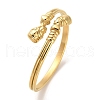 Golden 304 Stainless Steel Cuff Bangles for Women BJEW-C050-01C-G-1