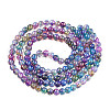 Baking Painted Glass Beads Strands X-DGLA-Q023-6mm-DB57-3