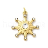 304 Stainless Steel Rhinestone Pendants STAS-E550-09G-1