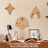 Shell Shape Wall Mounted Brooch Jewelry Display Cork Tray AJEW-WH0433-01B-6