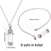 CHGCRAFT 316 Stainless Steel Pendant Necklaces NJEW-CA0001-18-2