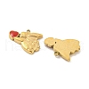 304 Stainless Steel Enamel Charms STAS-P356-37G-2