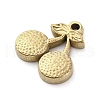 304 Stainless Steel Pendants STAS-V003-07G-2