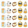 20Pcs 5 Styles Alloy Enamel Pendants ENAM-CJ0005-02-1