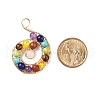 Natural & Synthetic Mixed Gemstone Big Pendants PALLOY-JF01476-2