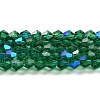 Transparent Electroplate Glass Beads Strands GLAA-F029-2mm-D10-1