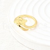 Brass Cuff Rings for Women RJEW-F184-08A-G-3