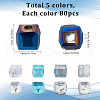 SUNNYCLUE 400Pcs 5 Colors Electroplate Glass Beads EGLA-SC0001-21-2