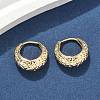 Brass Hoop Earrings EJEW-D320-16G-1
