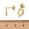 Ion Plating(IP) 304 Stainless Steel Studs Earring Findings STAS-I206-45G-3