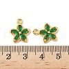 Brass Micro Pave Cubic Zirconia Pendants KK-D373-02C-G-3