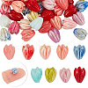 AHADERMAKER 54Pcs 9 Colors Epoxy Resin Beads RESI-GA0001-27-1