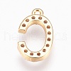 Brass Letter Pendants X-KK-P150-03G-C-2