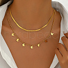 Stainless Steel Double Layer Butterfly Tassel Lady Fashion Necklaces DJ3409-4